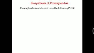 Prostaglandin  Biosynthesis and regulation [upl. by Alil]