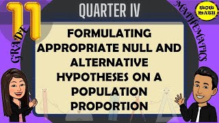 FORMULATING APPROPRIATE NULL AND ALTERNATIVE HYPOTHESES ON A POPULATION PROPORTION [upl. by Jeramey]