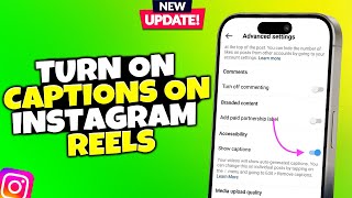 How To Turn On Captions On Instagram Reels [upl. by Reivaz]