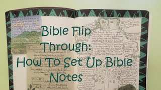 Bible Flip Through Genesis Through Isaiah amp How To Set Up Your Bible For Note Taking [upl. by Alesig]