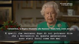 Gli eventi del 2020 la Regina Elisabetta parla agli inglesi in lockdown [upl. by Haerdna532]