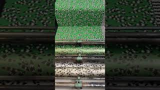 Roller Printing machine working process Textile printing machine textile printing [upl. by Halie]