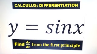 Find the derivative of ysinx using the first Principle find dydx wrt x [upl. by Winifield193]