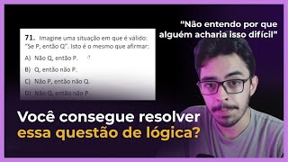 A questão da UECE e o axioma da contraposição [upl. by Johnette]