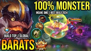 BARATS BEST BUILD 2024  BUILD TOP 1 GLOBAL BARATS GAMEPLAY  MOBILE LEGENDS✓ [upl. by Iphagenia]