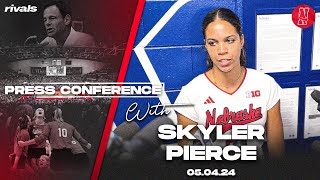 Nebraska Volleyball Skyler Pierce spring match press conference May 4 2024 [upl. by Redlac]