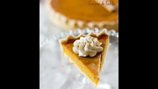 Recette de Tarte sucrée au Potimarron Pumpkin Pie فطيرة اليقطين [upl. by Aliban]