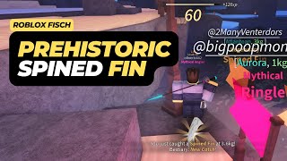 How to Find a Prehistoric Spined fin in Roblox Fisch [upl. by Nnylacissej690]