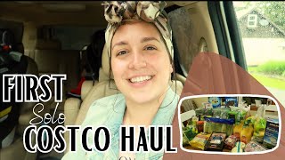 HOW I GROCERY SHOP FOR A WHOLE MONTH  Bulk Food Tips  First Solo Costco Trip [upl. by Gabriel]