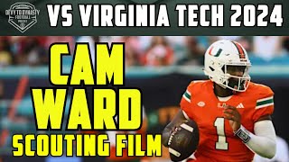 Cam Ward vs Virginia Tech 2024  Scouting Film [upl. by Cindy]