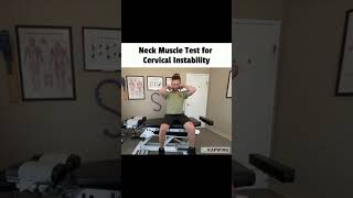 Doctor Tests for Cervical Instability CCI shorts chiropractic patientcare [upl. by Assilev]