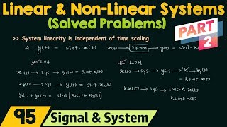 Linear and NonLinear Systems Solved Problems  Part 2 [upl. by Colby56]