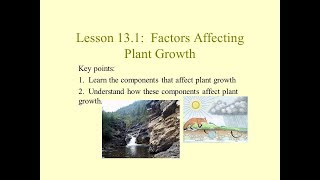 Science 10 Factors Affecting Plant Growth [upl. by Osric]