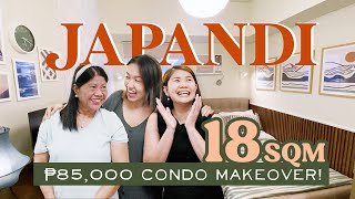 18sqm Condo Budget Makeover✨ Bold Japandi Staycation Vibes💚  by Elle Uy [upl. by Belier]