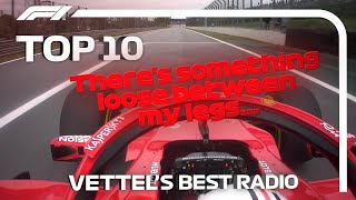 Sebastian Vettels Top 10 Radio Moments in F1 [upl. by Yarak285]