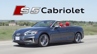 2018 Audi S5 Cabriolet Review  Topless Turbo Fun [upl. by Htenay]