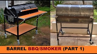 HOW TO BUILD A BARREL BBQSMOKER PART 1 [upl. by Omero]