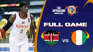 Kenya v Cote dIvoire  Full Basketball Game  FIBA AfroCAN 2023 [upl. by Senoj]