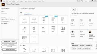 Configure Adobe FrameMaker 2019 to Work with Structure [upl. by Htinek]