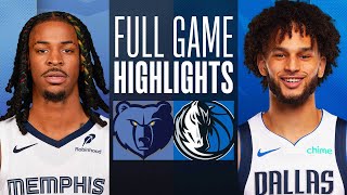 GRIZZLIES at MAVERICKS  NBA PRESEASON FULL GAME HIGHLIGHTS  October 7 2024 [upl. by Takara28]