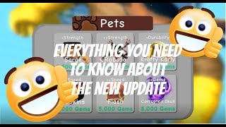 UPDATE Pets Double Strength AND MORE  Roblox Weight Lifting Simulator 3 [upl. by Maire]