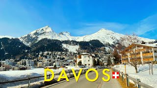 Davos Switzerland 4K  The largest resort in the Alps [upl. by Nybor]