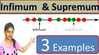 infimum and supremum with 3 different examples  Riemann sum  Part  2 [upl. by Anibla]