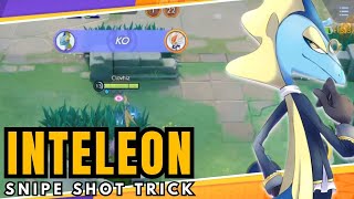 How to perform snipe shot perfectly  Inteleon Pokemon Unite [upl. by Cnahc412]