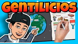 🇪🇸 Adjetivos GENTILICIOS para Niños de PRIMARIA 🇲🇽 [upl. by Brentt774]