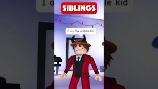 SIBLINGS vs ONLY CHILD…🤔😂 adoptme roblox robloxshorts [upl. by Llehsem]