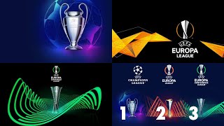 UEFA Champions League Europa League and Europa Conference League Draw [upl. by Tsenre]