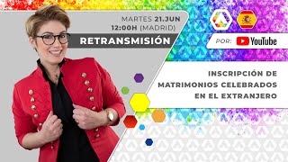 ✒️ Inscripción de matrimonios celebrados en el extranjero [upl. by Shornick177]