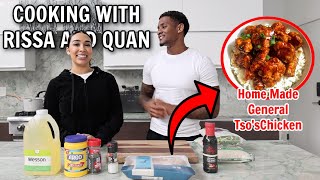 COOKING WITH RISSA AND QUAN Home Made General Tsos Chickenquot [upl. by Danielle]