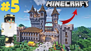 Minecraft Survival Series Ep 5  I Built Worlds Biggest Castle  Minecraft Game Play Video [upl. by Ainotal]