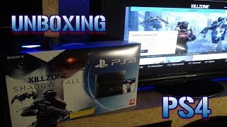 Unboxing PS4 Edición Especial Killzone Shadow FallNueva generación de consolasEspañol SONY [upl. by Ynnaj]