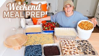 WEEKEND MEAL PREP BUDGET FRIENDLY RECIPES WEEKLY MEAL PLAN WHATS FOR DINNER LARGE FAMILY MEALS [upl. by Wurtz]