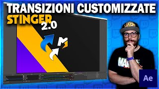 Come fare una transizione PERSONALIZZATA da 0 con After Effect STINGER  TUTORIAL ITA [upl. by Moser]