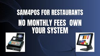 SAM4pos Restaurant System No Monthly Fees OneTime Purchase [upl. by Bubb874]