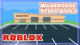 Roblox Warehousespeedbuild [upl. by Nhguavoj]