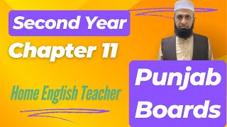 Second Year English  Chapter 11  Punjab Boards [upl. by Belac]