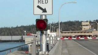 Hood Canal Bridge  passing ships [upl. by Dlonyar502]