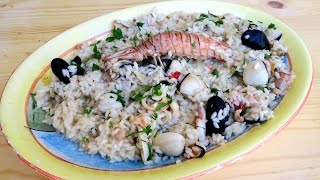 Nonnas Seafood Risotto Recipe with Nonna  Laura Vitale  Laura in the Kitchen Episode 935 [upl. by Dabbs]