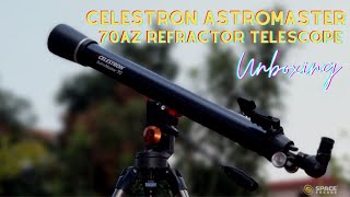 CELESTRON ASTROMASTER 70AZ  UNBOXING  SPACE ARCADE [upl. by Koss]