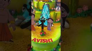 Chhota bheem cake 🎂🥳 decoration trending viralvideo chotabheem reels [upl. by Enida]