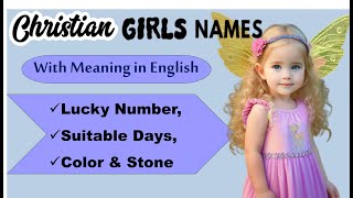 Christian Baby Girls Names  Biblical Baby Girls names with meanings  Christian Names for Girls [upl. by Ysset]