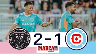 A tribute for Messi and Jordi Alba goal  Inter Miami 21 Chicago Fire  Goals and Highlights  MLS [upl. by Sillig934]