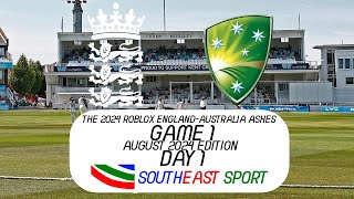 The August 2024 Roblox England Ashes  Game 1  Day 1  Southeast Sport [upl. by Werdma]