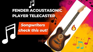 FENDER ACOUSTASONIC PLAYER TELECASTER Demo and Review [upl. by Yliah]