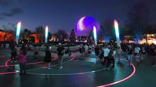 Epcot Rainbow Connection light show [upl. by Aikenahs446]