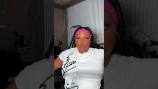 Box Braids using a frontal piece boxbraids frontalbraidwig braidwig pinkhair laceedges [upl. by Gorden]